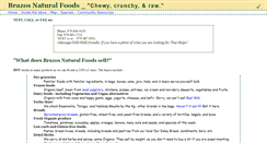 Desktop Screenshot of brazosnaturalfoods.com