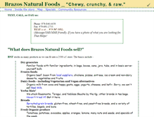 Tablet Screenshot of brazosnaturalfoods.com